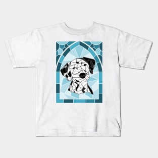 Stained Glass Dalmatian Kids T-Shirt